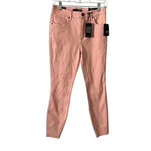 Kut‎ from the Kloth Connie Fab Ab Ankle Skinny Jeans Coral Pink High Rise Size 0